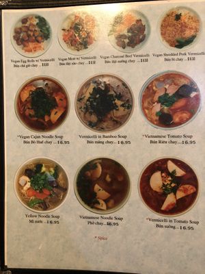 Menu at Quan Yin in Houston