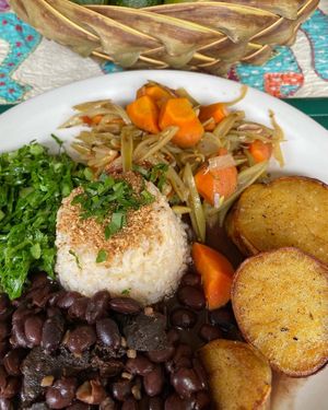 Followed by a colorful plate showcasing a variety of healthy goodies ...  at Vegano Carioca in Armacao Dos Buzios