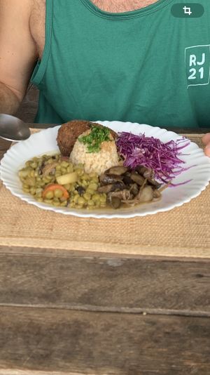 food example (changes every day)  at Vegano Carioca in Armacao Dos Buzios