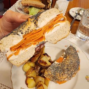 Lox bagel at Snug - The Comfort Cafe in Rome