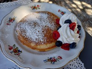 Half portion pancake at Snug - The Comfort Cafe in Rome