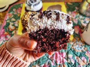 Vegan coconut and nutella at Pasticcia Cupcakeria in Salerno