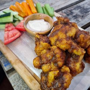 Cauliflower wings at El Garden in Antigua