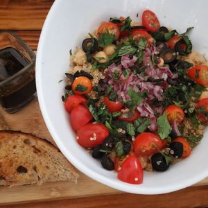 Quinoa salad at El Garden in Antigua