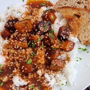 Sesame tofu at El Garden in Antigua