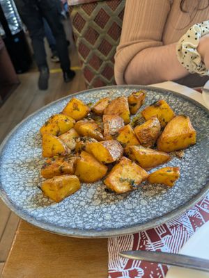 Fried spiced potatoes (amazing) at Fenicia in Barcelona