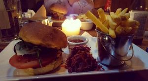 Vegan Mushroom Burger  at Domali Cafe in South East London