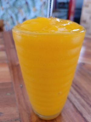 Mango smoothie at Gorgonzola Pizza & Pasta - El Nido in El Nido