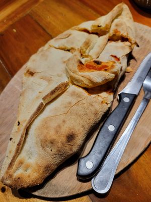 Vegan calzone at Gorgonzola Pizza & Pasta - El Nido in El Nido