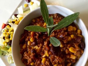 vegan chili at Micky und Molly Katzenmuseum und Cafe in Braunschweig