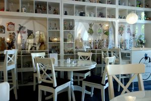 Micky & Molly, June 2014 at Micky und Molly Katzenmuseum und Cafe in Braunschweig