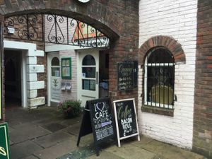 outside  at I Love Cafe in Carlisle
