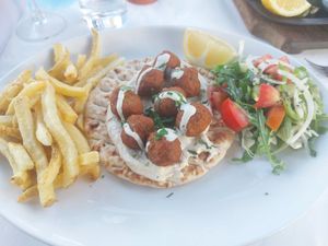 Mighty pita at Mandra Tavern in Paphos