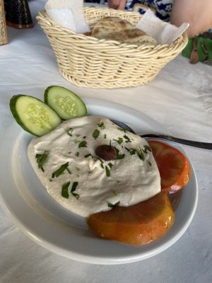 Tahini  at Mandra Tavern in Paphos