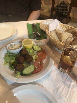Kolokithokeftedes  at Mandra Tavern in Paphos