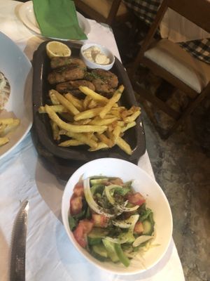 Vegan sieftalies  at Mandra Tavern in Paphos
