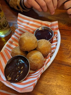 Donut balls at Vegan Filth in Cardiff
