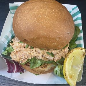 Tuna bun  at Vegan Filth in Cardiff