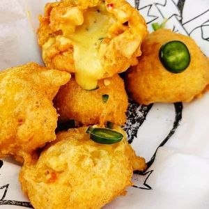 Chilli cheesy balls at Vegan Filth in Cardiff