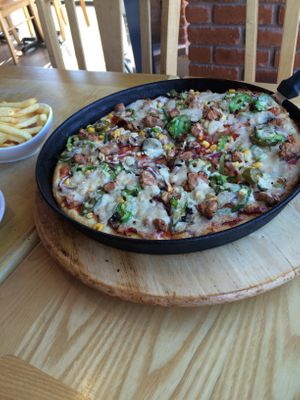 Veggie sausage   at Mr Singh's in Birmingham