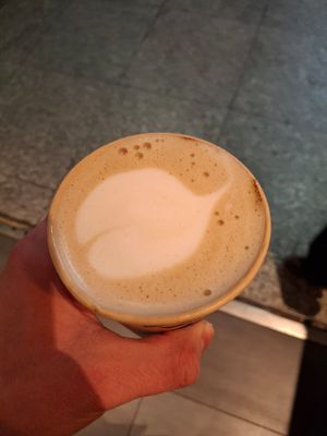 Oatly Latte at Haferkater - Berlin Ostbahnhof in Berlin