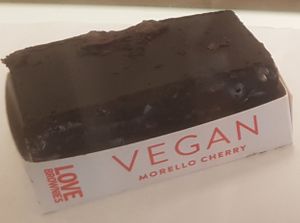 Morello cherry brownie at Love Brownies in Harrogate