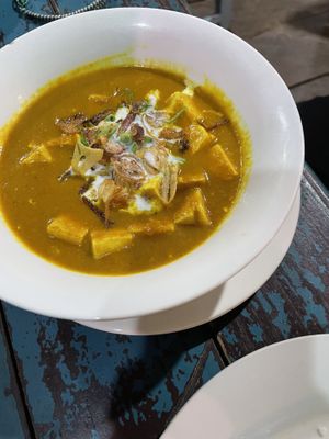 Curry with tofu  at Sabaidee Sivilay Restaurant in Pakbeng