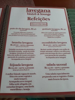 Cardápio de março de 2025 at LaVegana Bistrô & Lounge in Arraial Do Cabo