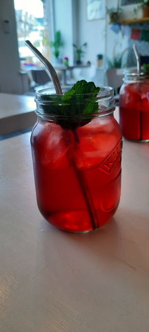 Berry ice tea at Culture - Cafe & Deli in Inverness