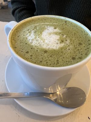 Matcha latte  #Veganuary at Culture - Cafe & Deli in Inverness