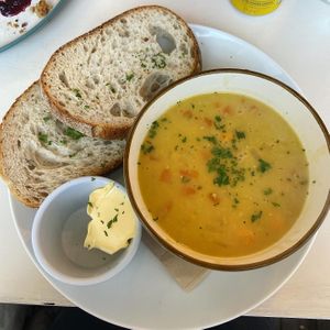 Lentil and coconut soup   at Culture - Cafe & Deli in Inverness