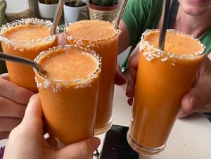 golden glow smoothies  at Culture - Cafe & Deli in Inverness