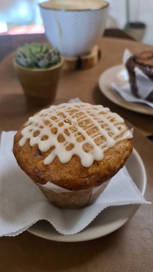 Banana Chia muffin at Emporio Andino in San Pedro De Atacama