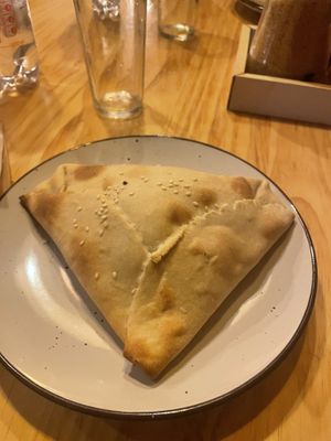 Vegan empanadaas  at Emporio Andino in San Pedro De Atacama