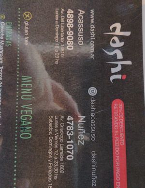 Adresse at Dashi  in Buenos Aires