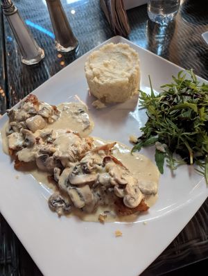 Vegan chicken cream (Huera) at Shakespeare and Co - Marina Mall in Dubai
