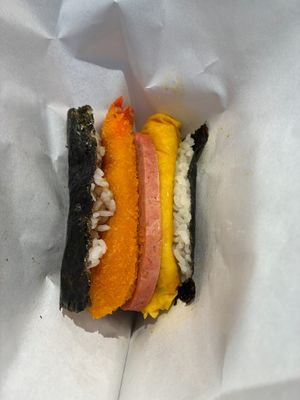 Tempura shrimp Okinawa onigiri at Ice Gyaru - 霜淇淋專門店 in Taipei