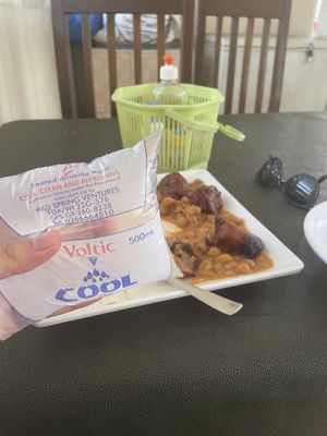   at Pat's Vegetarian Health Food Center in Accra