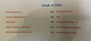 Salads  at Shardana in Guildford