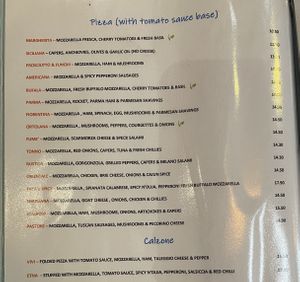 Pizzas can be adapted to make them vegan   at Shardana in Guildford