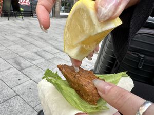 köfte  at Oses Çiğ Köfte in Cologne