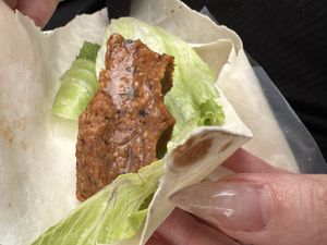 köfte  at Oses Çiğ Köfte in Cologne