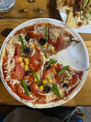 Pizza vegetariana at CocoLatte in El Valle De Anton
