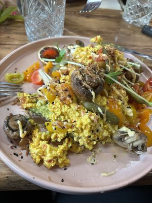 Vegan big breaky  at Harrow and Harvest Cafe in Lilydale