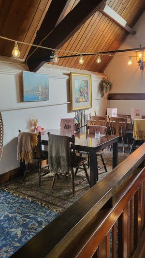 Love the vintage vibe here at Harrow and Harvest Cafe in Lilydale