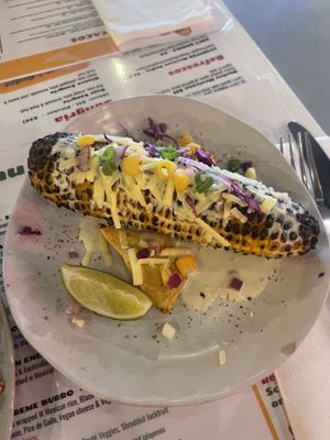 bang bang corn  at Tres Mexican in Seaford