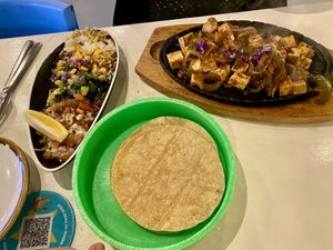 Tofu Fajitas   at Tres Mexican in Seaford