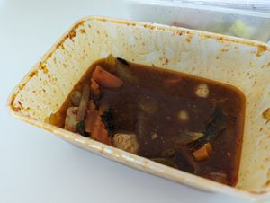 #4 Tom yam soup. (After already eating two portions). Yum! at Rødhættes Thaibox in Holbaek