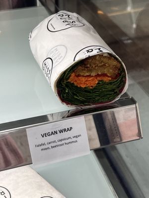 Vegan wrap  at Miss Ruby in Bentleigh