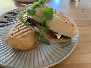Roast Vegie Turkish   at Virgo Espresso in Frankston